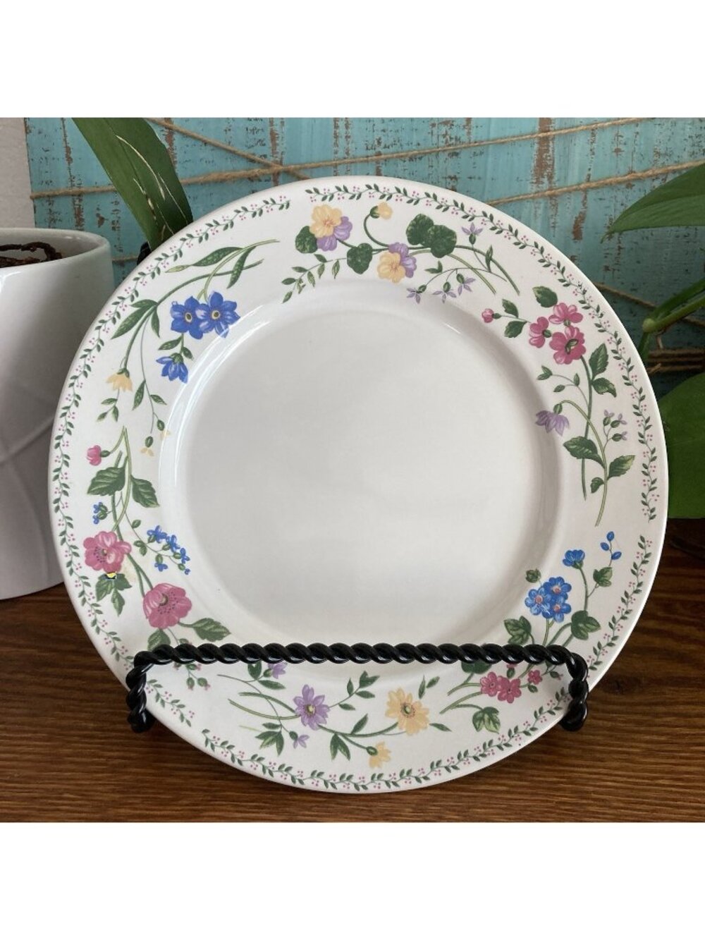 Floral 4241 Farberware Stoneware English Garden Salad Plate Replacement 1993 VTG